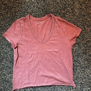 Universal Thread Mauve V-Neck Tee
